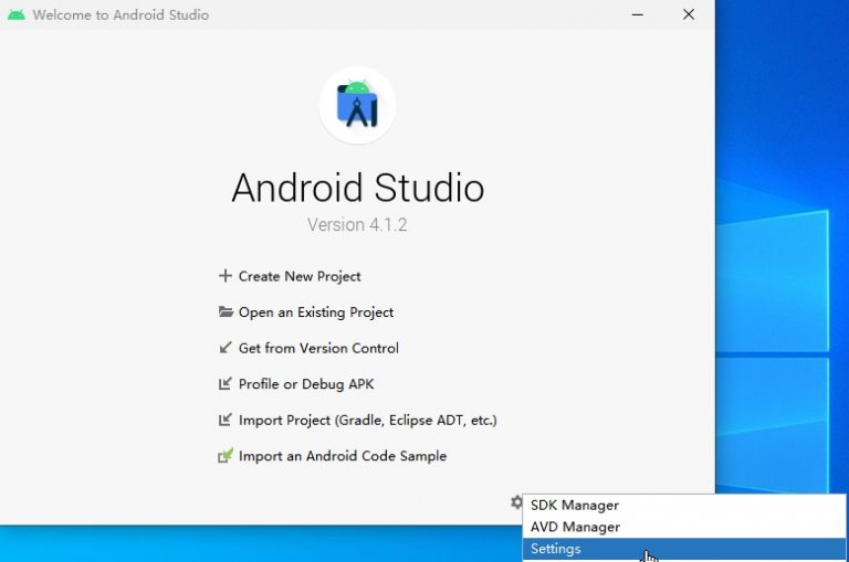 how to access sdk manager android studio